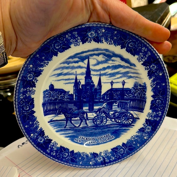 old english Wall Decor New Orleans Plate St Louis Cathedral